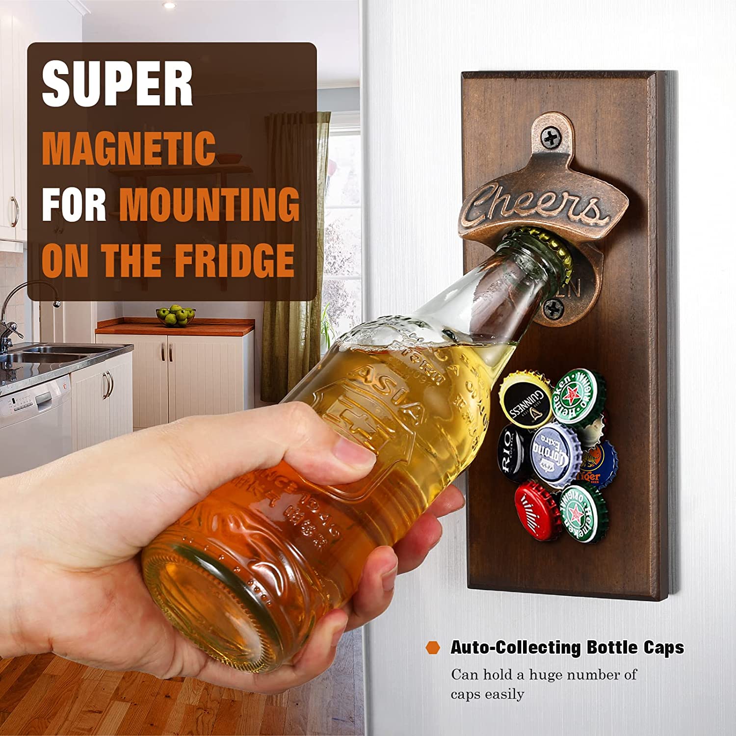 magnetic fridge beer bottle opener